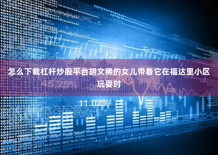 怎么下载杠杆炒股平台胡文稀的女儿带着它在福达里小区玩耍时