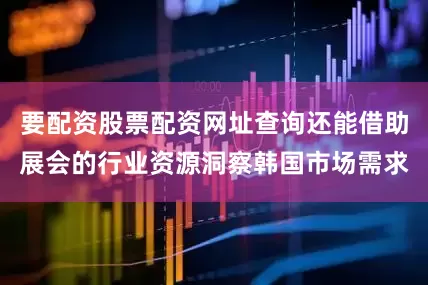 要配资股票配资网址查询还能借助展会的行业资源洞察韩国市场需求